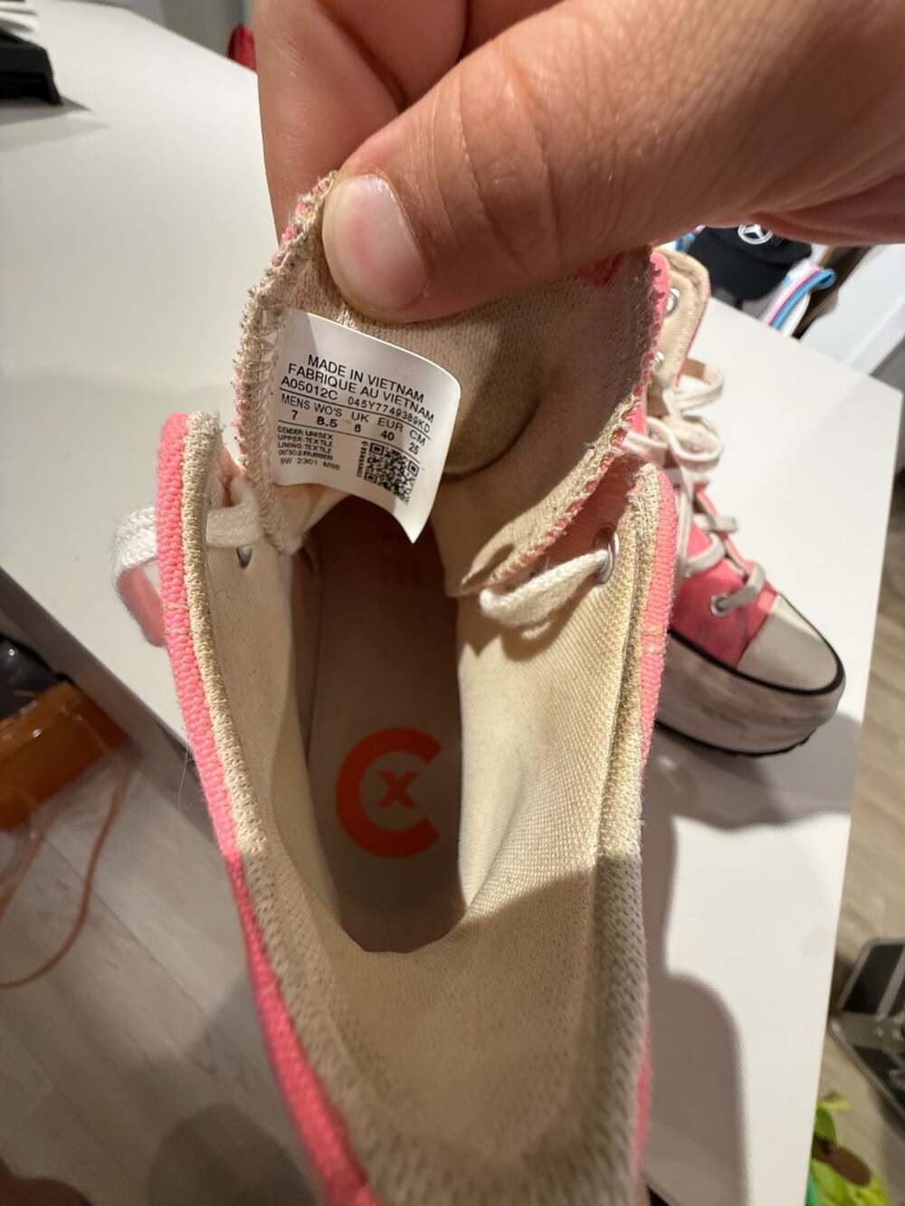 Converse Run Star Legacy CX High Top Pink Sneakers Size 8.5 - Picture 9 of 11